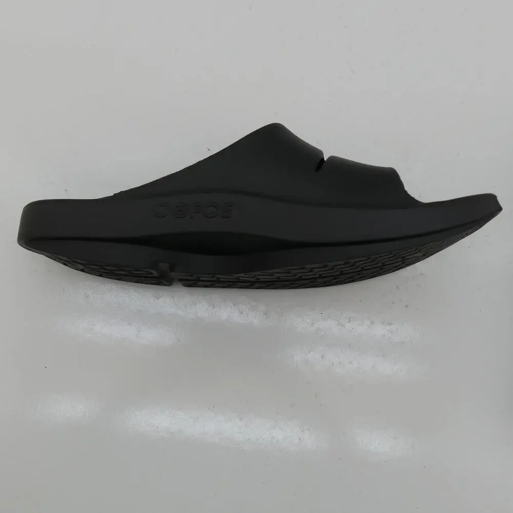 OOFOS OOahh Recovery Sandals Black Men's 12 Women's 14 Slide Slip On Comfort